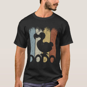 Camiseta Casual Retro Oldschool Bird Funky Vintage Dodo Sil