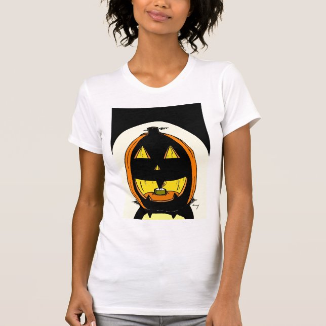 Camiseta Casual Scoop T-Shirt de Jack o' Lantern (Anverso)