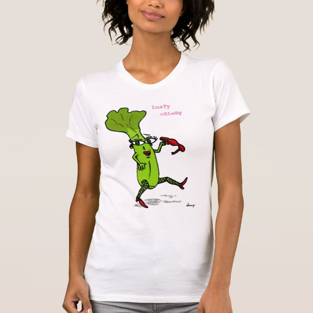 Camiseta Casual Scoop T-Shirt de las mujeres de las celebri (Anverso)