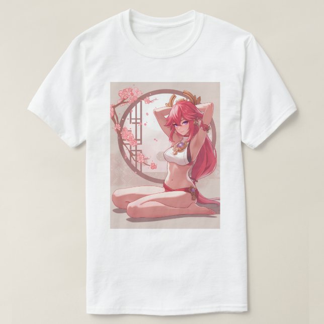 Camiseta Casual Yae Miko 11 (Diseño del anverso)