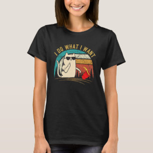 Camiseta Cat 2022 Mujeres Hombres Hago Lo Que Quiero Gato