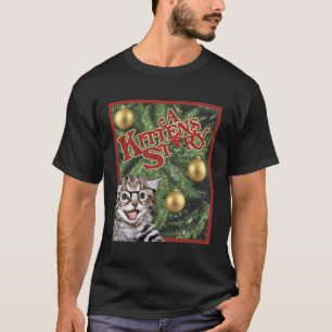 Camiseta Cat A Kittens Story Movie Poster Gracioso Regalo P