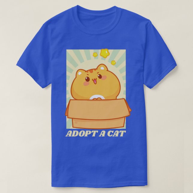 Camiseta Cat adopt a cat (Diseño del anverso)