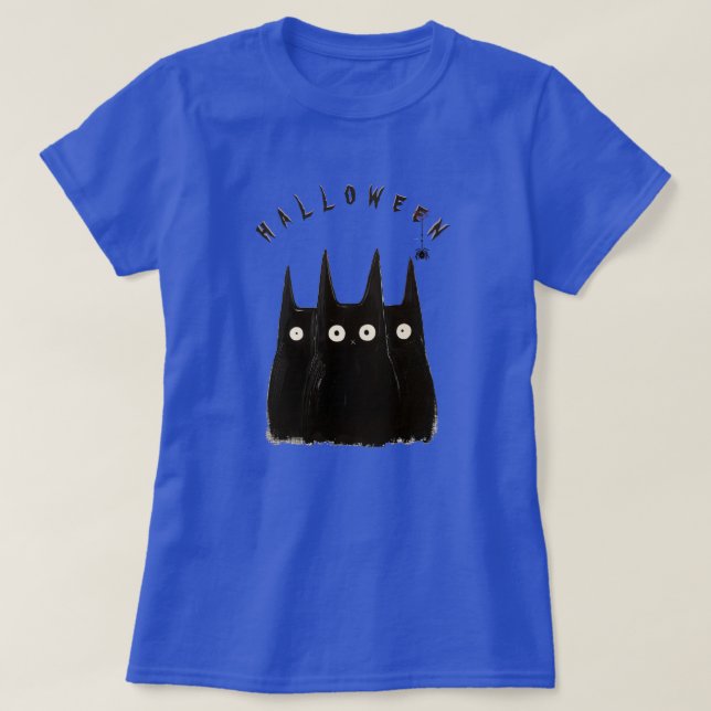 Camiseta Cat and Halloween, personalized (Diseño del anverso)