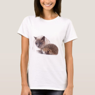Camiseta cat and hedgehog