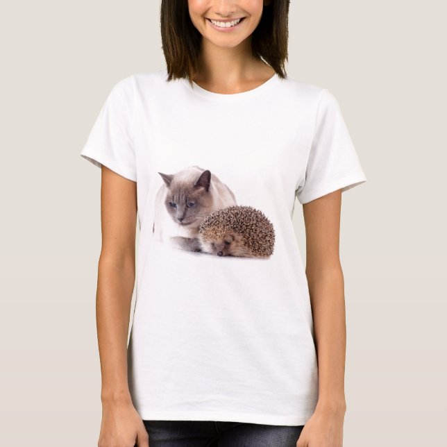 Camiseta cat and hedgehog (Anverso)