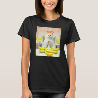 Camiseta Cat angel artwork meow kitty portrait cute banana 