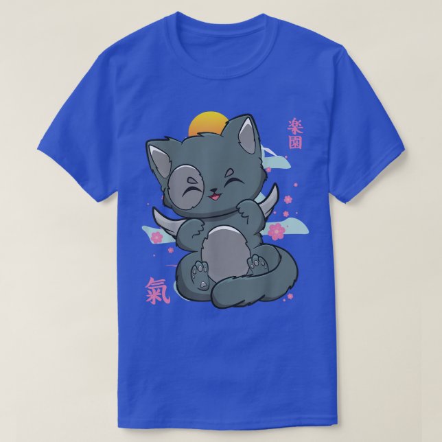 Camiseta Cat Angelcore Kitten Chibi Anime Neko Pastel Goth  (Diseño del anverso)