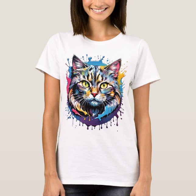 Camiseta cat art ! (Anverso)