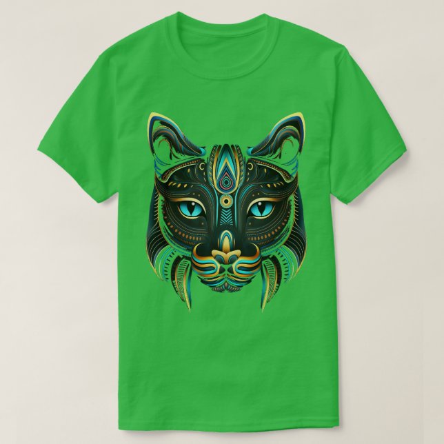 Camiseta Cat Art Azteca Kitten Antiguos Des Indígenas Aztec (Diseño del anverso)
