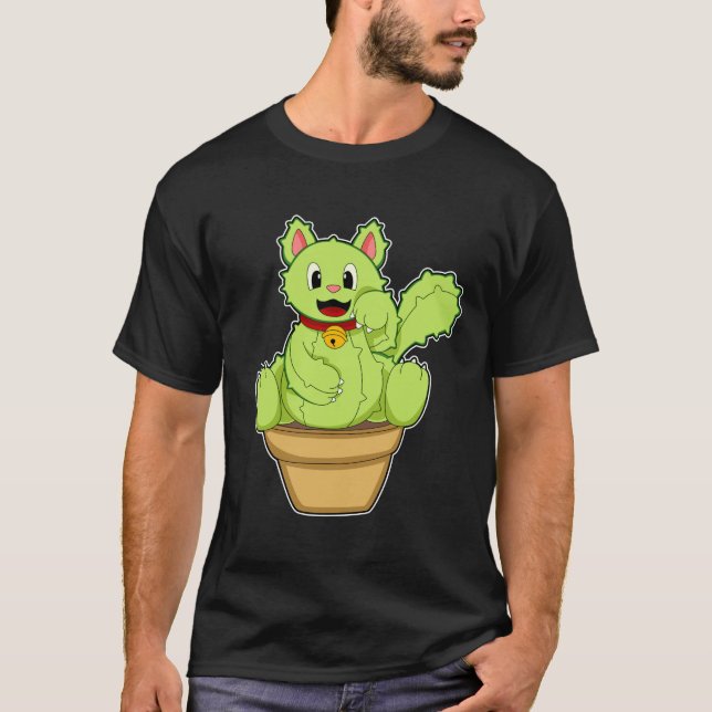Camiseta Cat as Cactus (Anverso)