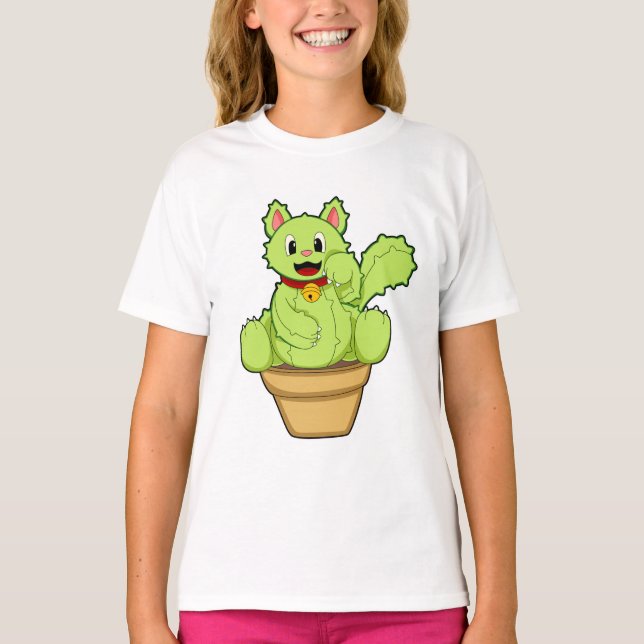 Camiseta Cat as Cactus (Anverso)