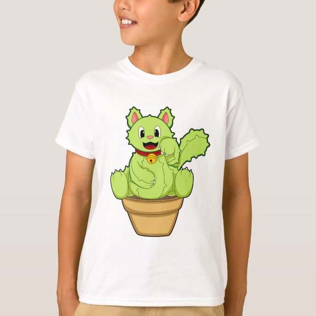 Camiseta Cat as Cactus (Anverso)