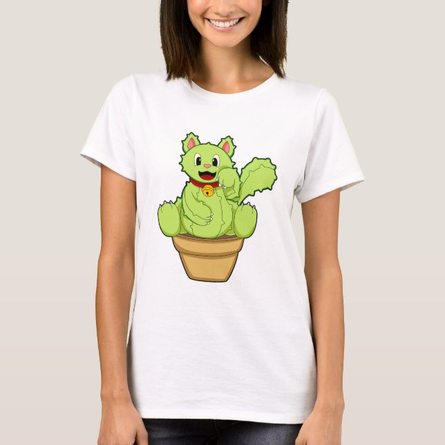 Camiseta Cat as Cactus (Anverso)