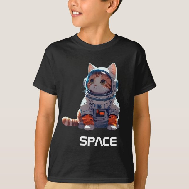 CAMISETA CAT ASTRONAUT 2 (Anverso)