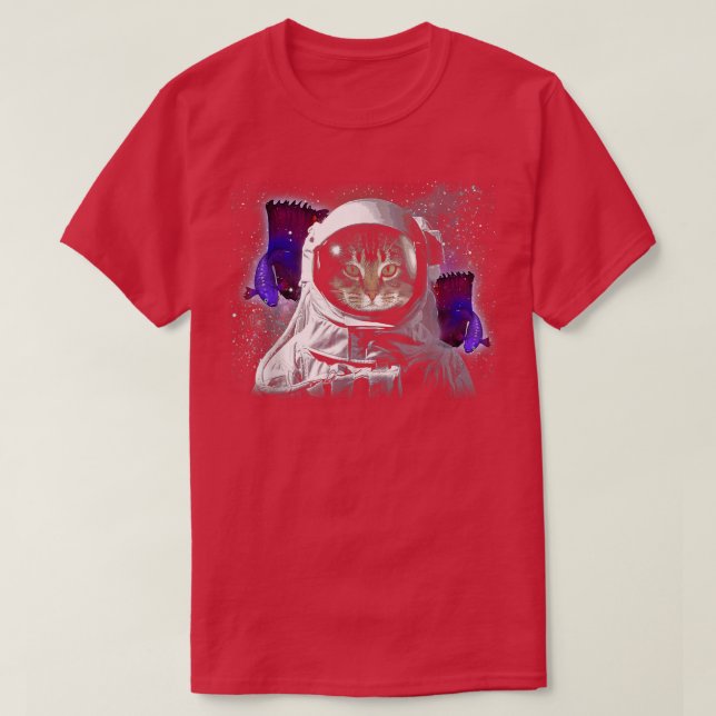 Camiseta Cat Astronaut Catronaut Deep In Space Cosmic Kitty (Diseño del anverso)