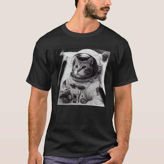 Camiseta Cat Astronaut Cheese (Anverso)