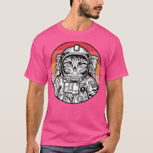 Camiseta Cat Astronauta Helmet Space Cat