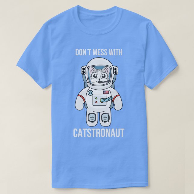 Camiseta Cat Astronauta Space T CATSTRONAUT Tee (Diseño del anverso)
