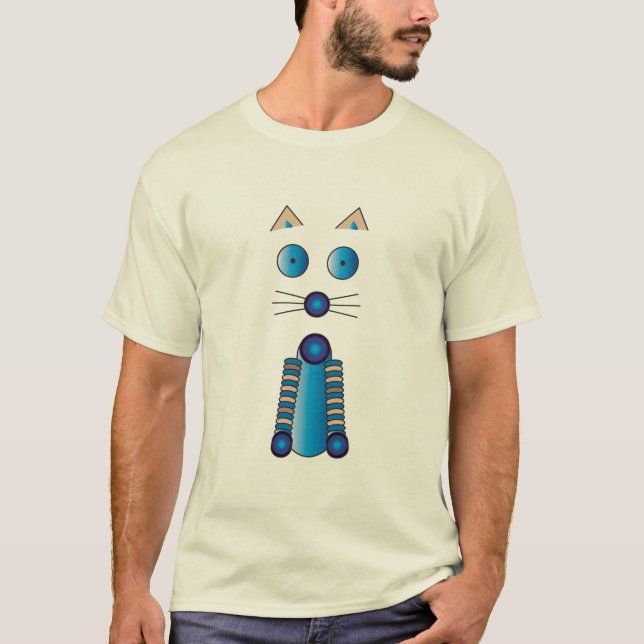 Camiseta CAT azul (Anverso)