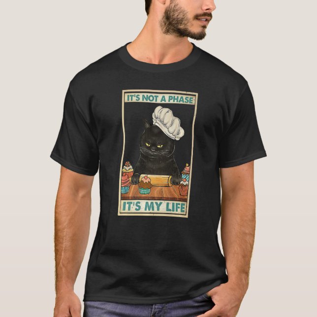 Camiseta Cat Baking It's Not A Phare It's My Life Cooking C (Anverso)