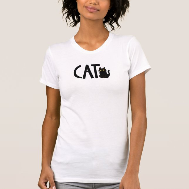 Camiseta Cat Black Cat (Anverso)