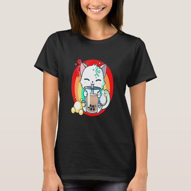 Camiseta Cat Boba Bubble Ea (Anverso)