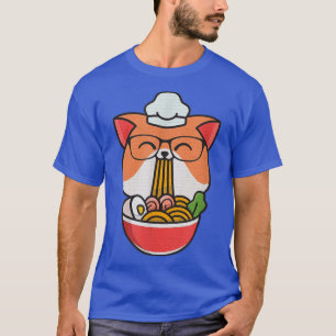 Camiseta Cat Boba Come Ramen Anime Kawaii Neko, Cat Come R