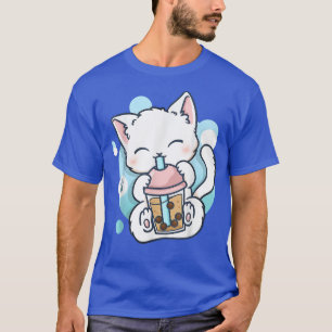 Camiseta Cat Boba Tea Bubble Tea Anime Kawaii Neko Gift Gir