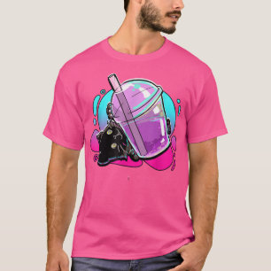 Camiseta Cat Boba Tea Bubble Tea Anime Kawaii Neko T-Shirt