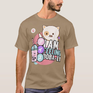 Camiseta Cat Boba Tea y Kawaii