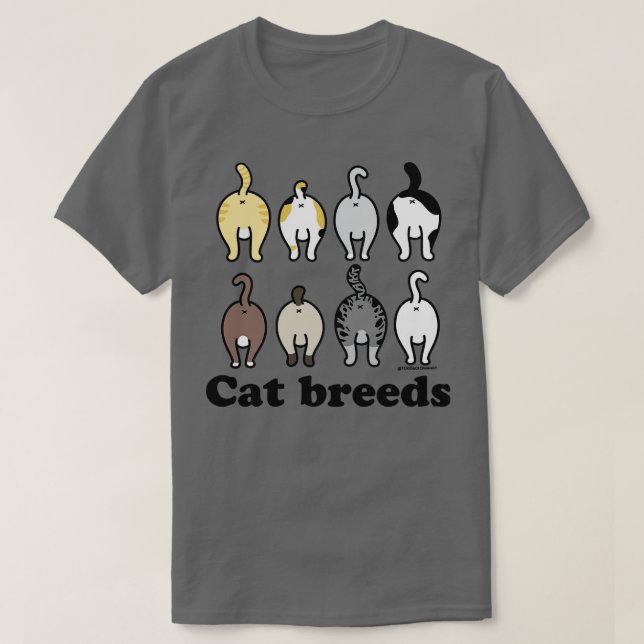 CAMISETA CAT BREEDS (Diseño del anverso)
