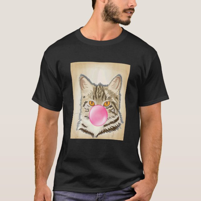 Camiseta Cat Bubble Gum  Feline (Anverso)