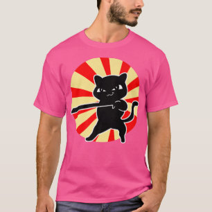 Camiseta Cat Bushido Ronin Samurai Japonés (2)