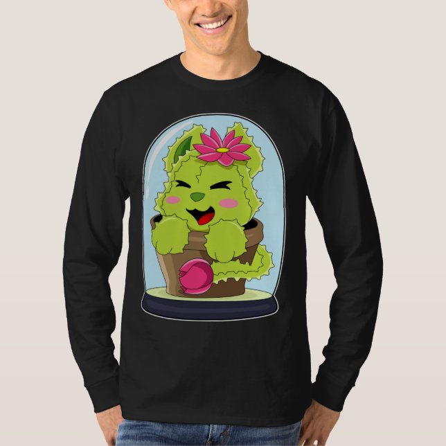 Camiseta Cat Cactus (Anverso)