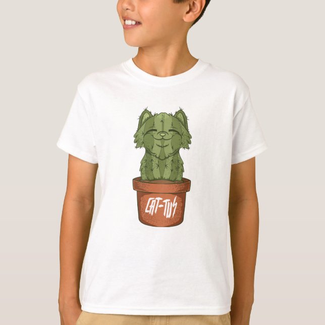 Camiseta Cat Cactus (Anverso)