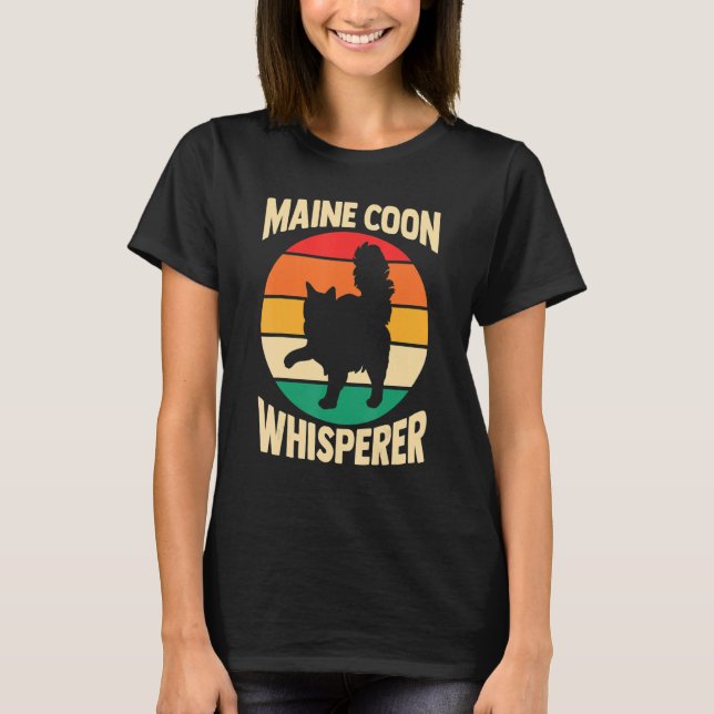 Camiseta Cat Cat Mom Dad Dad Fur Parent Mainon Whisper (Anverso)