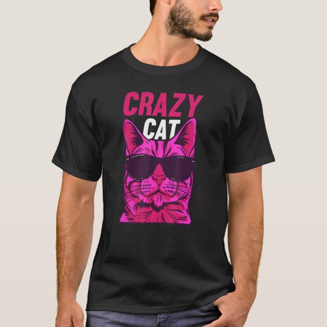 Camiseta Cat  Cat Owner  Cat Meme I Crazy Cat (Anverso)