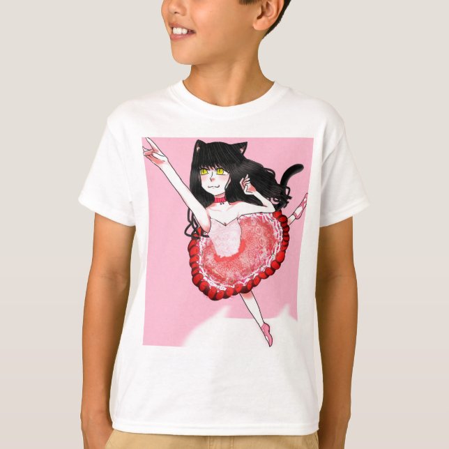 Camiseta Cat Chica Ballerina (Anverso)
