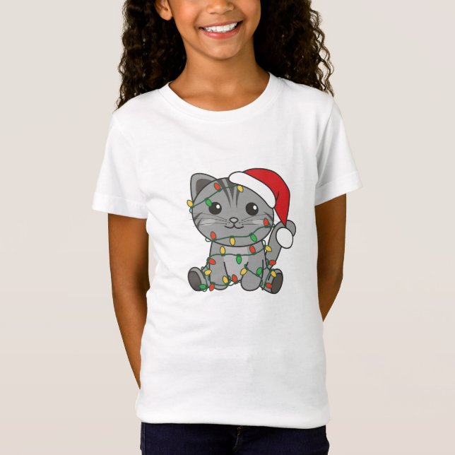 Camiseta Cat Christmas Winter Animals Cats (Anverso)