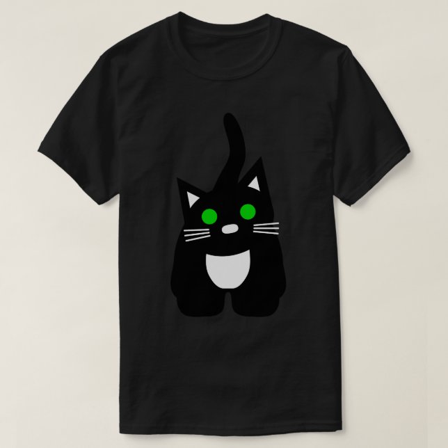 Camiseta Cat Chummy Black (Diseño del anverso)