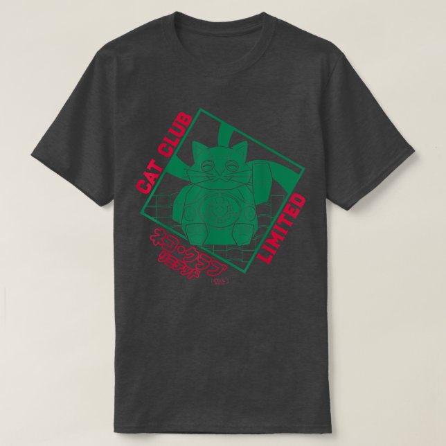Camiseta Cat Club Limited (Anime class 91') japón tokyo man (Diseño del anverso)