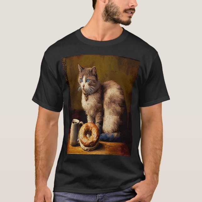 Camiseta Cat Coffee Donut (Anverso)