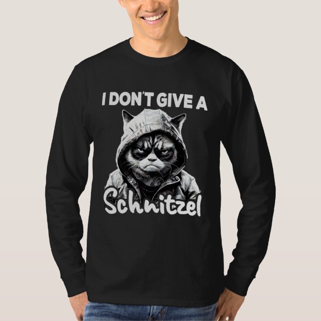 Camiseta Cat Coffee I Cat I Don t Give A Schnitzel (Anverso)