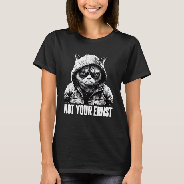 Camiseta Cat Coffee I Cat Not Your Ernst (Anverso)