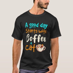 Camiseta Cat Coffee Mug Cat Cute Café Cat Mama