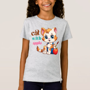 Camiseta Cat Con Apple-85242