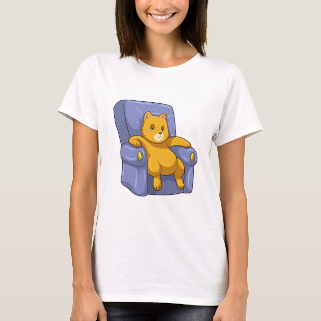 Camiseta Cat con Sofa (Anverso)