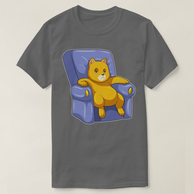 Camiseta Cat con Sofa (Diseño del anverso)