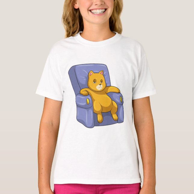 Camiseta Cat con Sofa (Anverso)